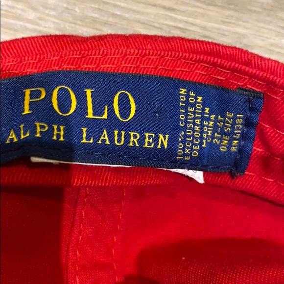 Ralph Lauren red cap for kids - Picture 3 of 3